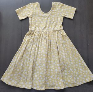 Alice & Ames yellow floral dress.